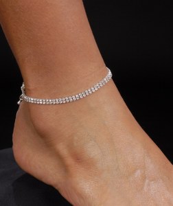 2 Row Anklet *NEW* NEW!! Rhinestone anklet with 2 rows.